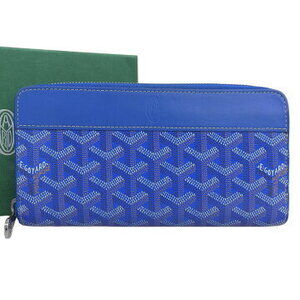 Goyard Matignon Zip round long wallet blue